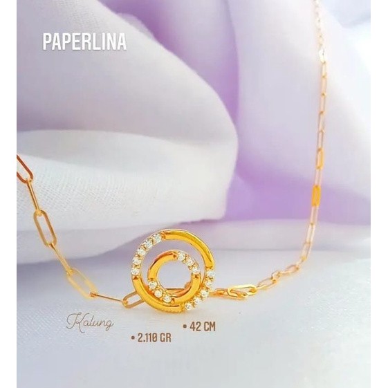 Kalung Paperlina + liontin kadar 375 UBS
