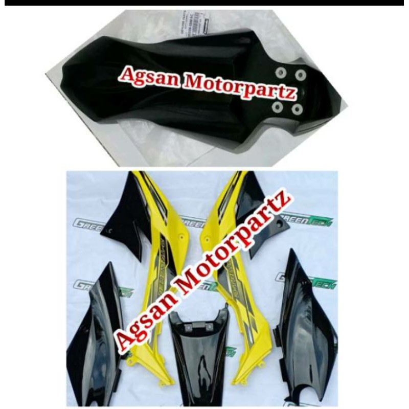 klx150 Full cover body set klx 150 dtracker new hitam kuning pnp klx 150 bf original kawasaki