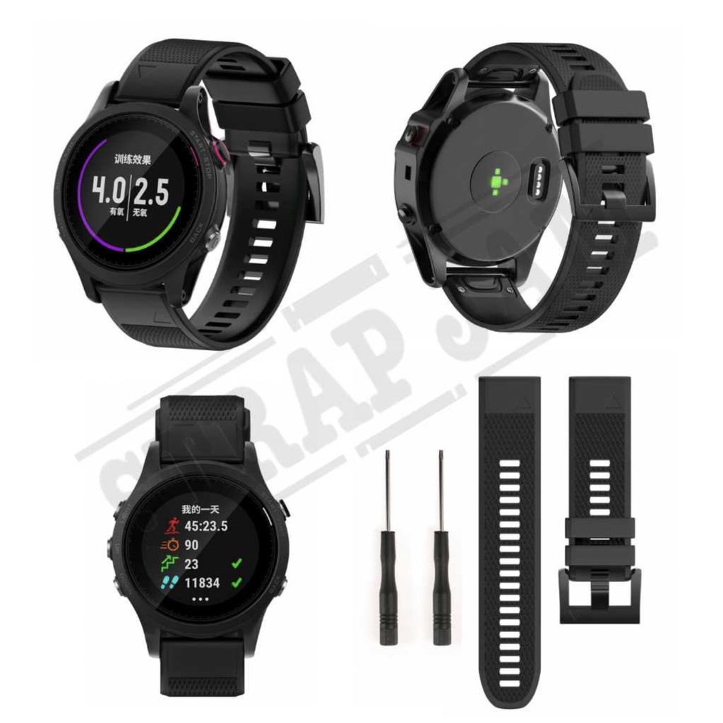 MF5 Watch Strap Garmin Fenix 7 47mm - Tali Jam Tangan 22mm Quick Fit Silikon Rubber