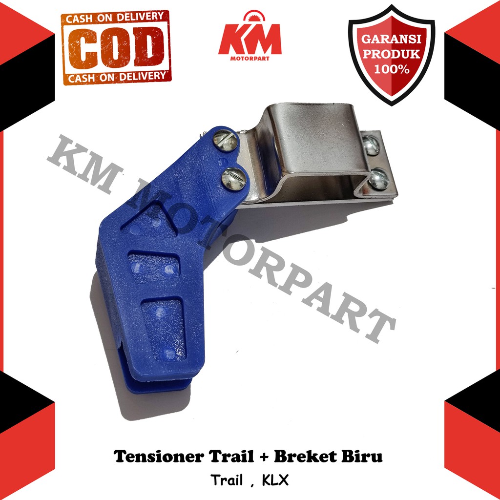 Tensioner Rantai Motor Trail Klx Stabilizer Rantai Bonus Breket Merah Kuning Hijau