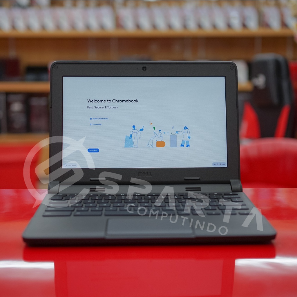 Notebook Dell Chromebook 11 Intel Celeron Ram 4 GB Emmc 32 GB layar 12 in Bergaransi