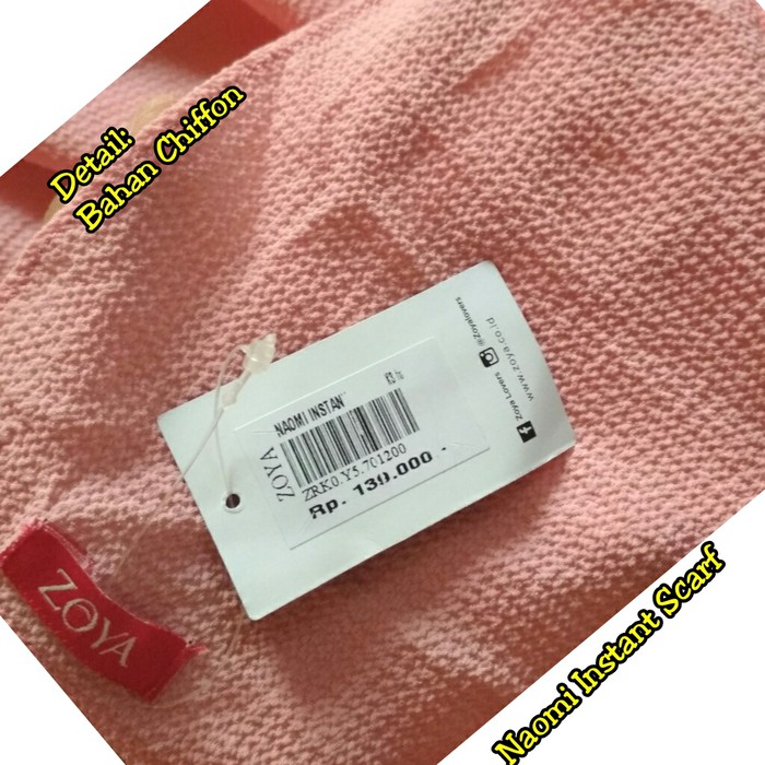 Hijab Pashmina Instan NAOMI INSTANT Scarf ZOYA Original Grosir Murah
