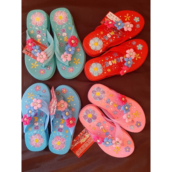 New Era Sandal Anak Perempuan (Bunga)