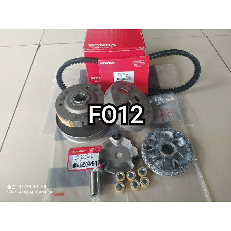 FULL SET/PAKET CVT HONDA/VARIO KARBU/VARIO TECNO 110 KARBU/HONDA ORI CVT