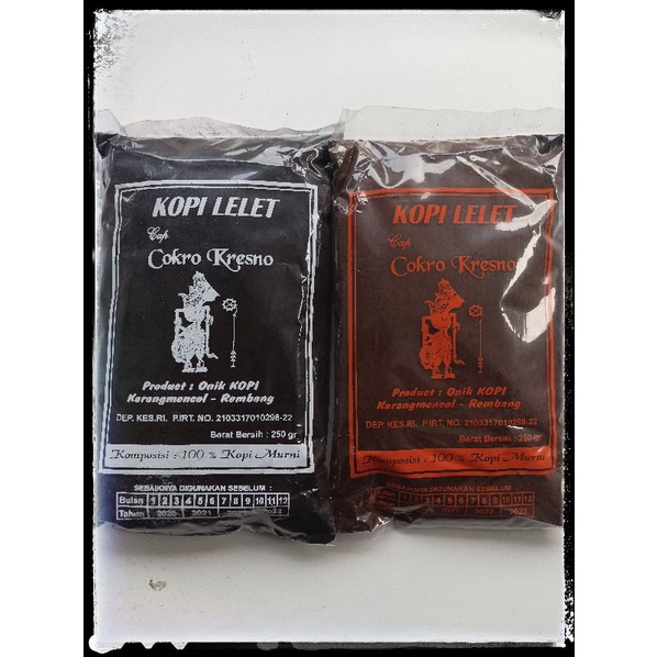 

Kopi lelet lasem cap cokro kresno 250 gram