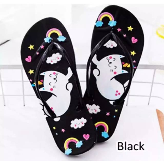 JB- SANDAL JEPIT WANITA murah kucing pelangi
