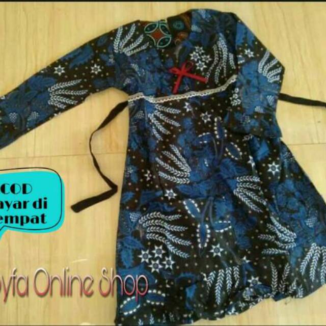 Baju Gamis Batik Anak Perempuan umur 2-7 Tahun // Gamis Anak // Dres Anak