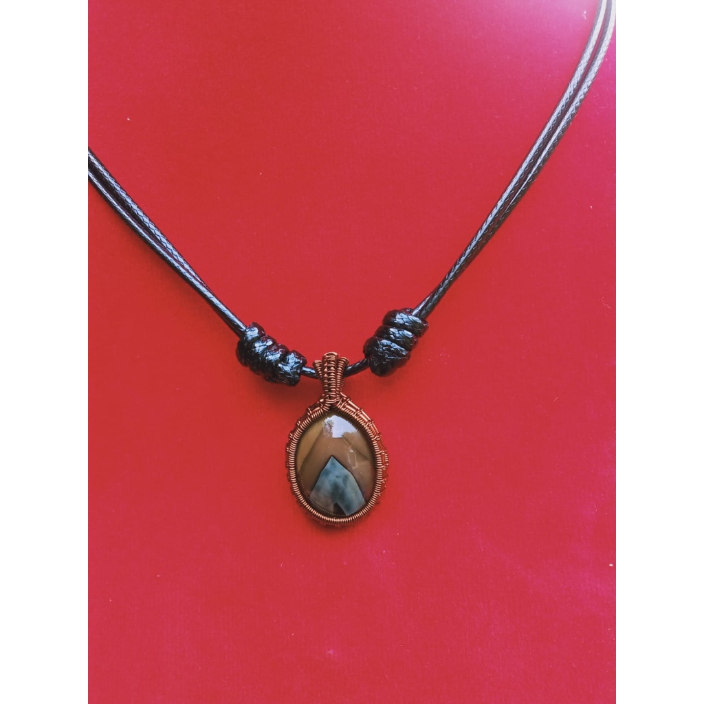 Kalung Liontin Batu Akik Sulaiman Junjung Drajat (N)