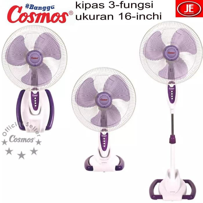 COSMOS Kipas Angin 3in1 16&quot; / Kipas Angin Stand Fan, Wall Fan, &amp; Desk Fan 16 S033 ONY - Garansi Resmi 1 Tahun