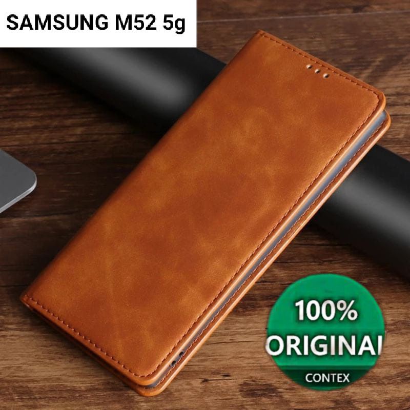 Case Samsung M52 5g Flip cover sarung hp kulit