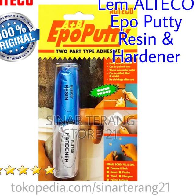 ◘ Lem ALTECO EPO PUTTY Resin & Hardener 50 gr Adhesive Waterproof Alteko ➢