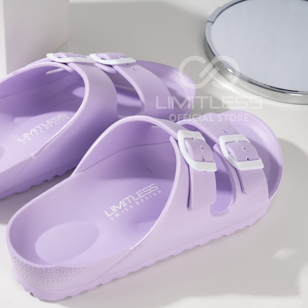 Sandal Cewek Fashionable Sandal Wanita Sandal Cewek Model Dua Strap Anti Slip Murah Sandal Wanita Selop Ringan Polos Soft Color