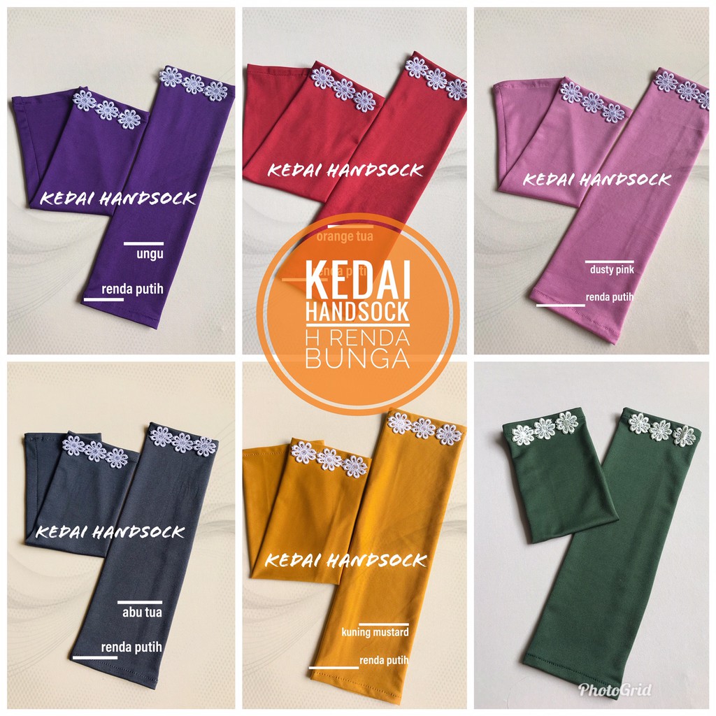 HANDSOCK  JEMPOL RENDA FLOWER