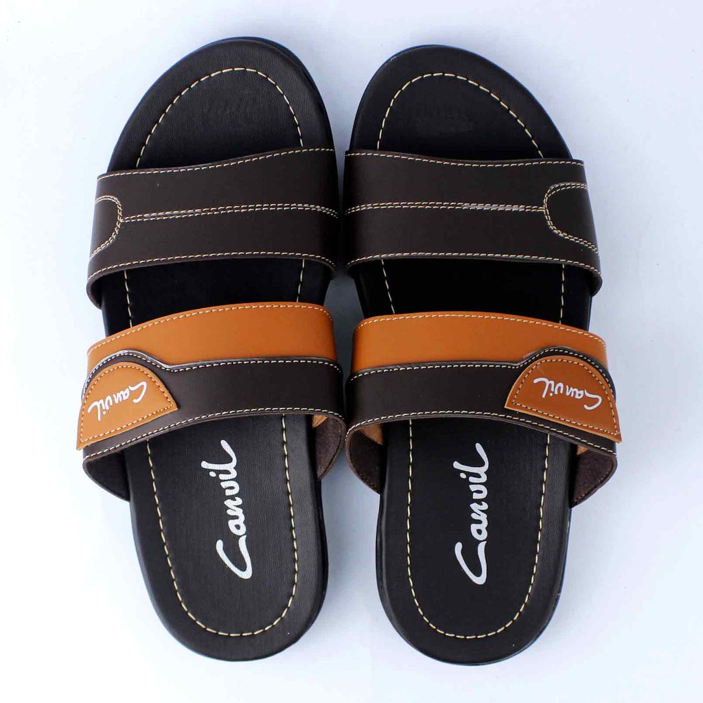 Sandal Slide Pria Terbaru - Sandal Selop Kulit Murah CVL-11