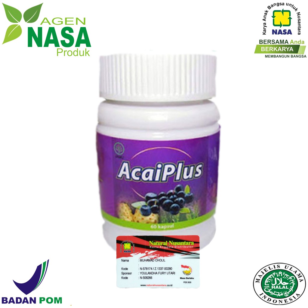 AcaiPlus Nasa Obat Diet Pelangsing Tubuh / Agen Nasa Produk