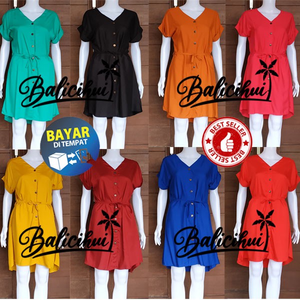 Balicihui Dress Diana Dress Wanita Dress Pendek Dress Bali Dress Kasual Dress Pendek