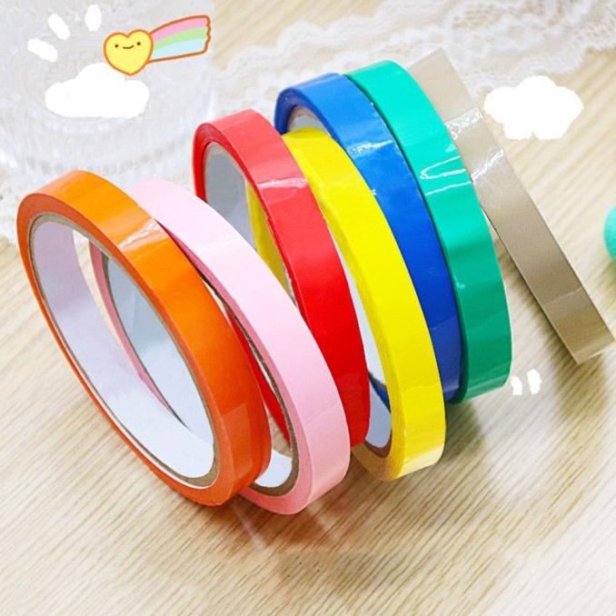 Sale Grosir Yann Mainan Dekompresi Bola Pita Tarik 30M Warna Permen Anti pita hantaran/pita parsel/ 