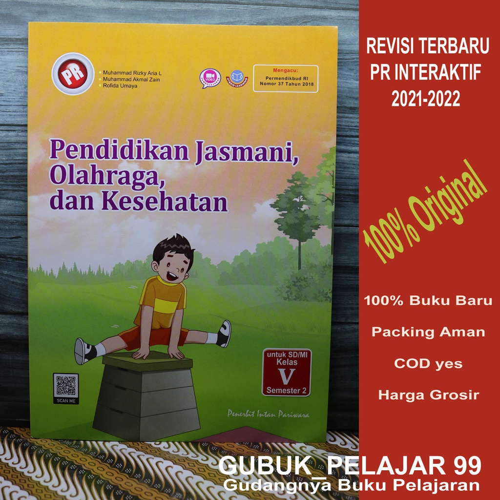 PR INTERAKTIF PJOK Kelas 5 Semester 2 SD/MI Intan Pariwara Edisi 2021-2022 Original