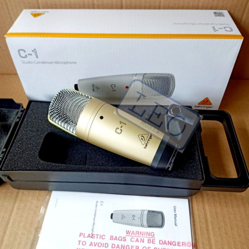 BEHRINGER MICROPHONE C 1 C1 STUDIO CONDENSER MIC ORIGINAL
