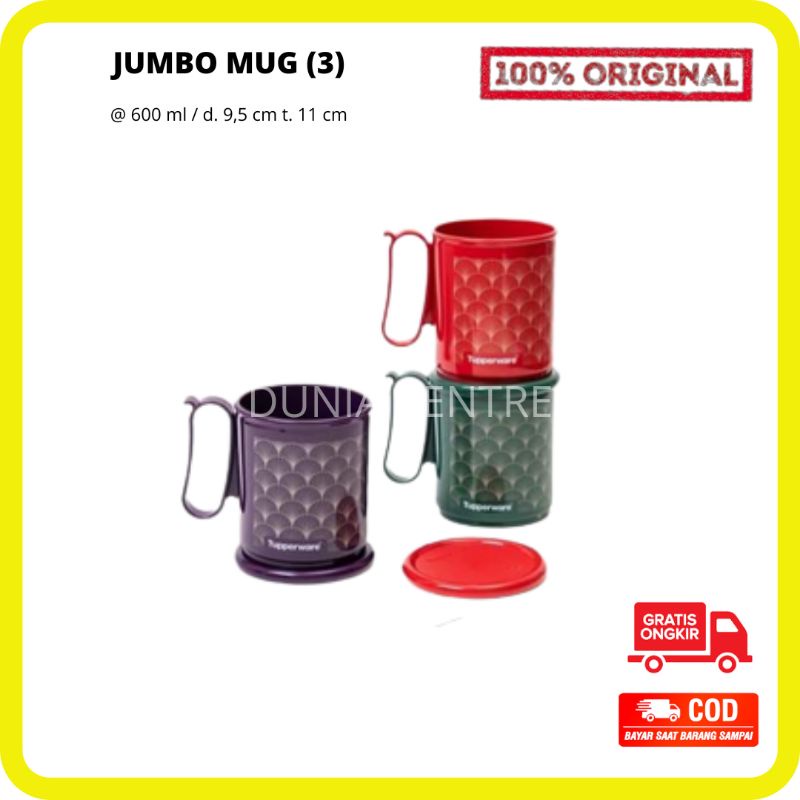 PROMO TUPPERWARE GELAS JUMBO MUG SET ORIGINAL