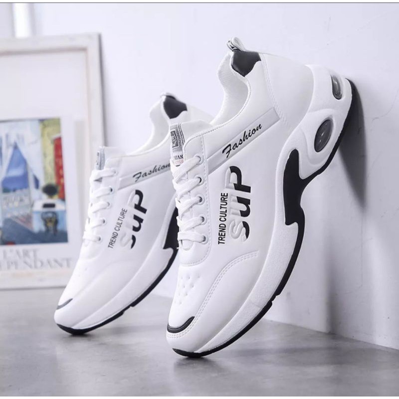 TmO - 8.8 Sale sepatu pria sneakers running fashion SUP Press Timbul/sepatu fashion sneakers tali kekinian termurah bisa cod size 39-43/sepatu press timbul