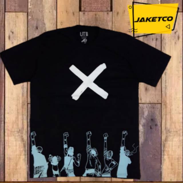Best Promo KAOS TSHIRT UNIQLO X ONE PIECE X BLACK PREMIUM LIKE ORIGINAL Sale