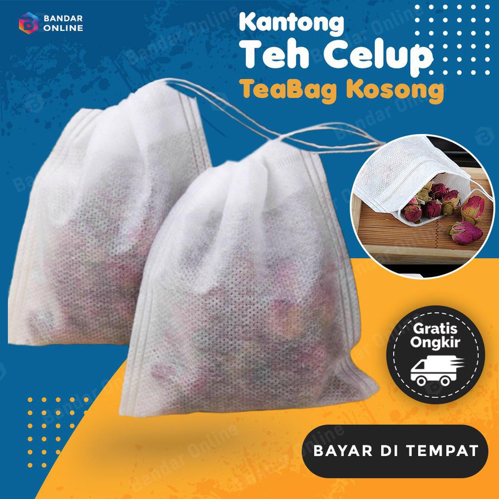 

Kantong Teh Celup Kosong 100 Pcs Teabag