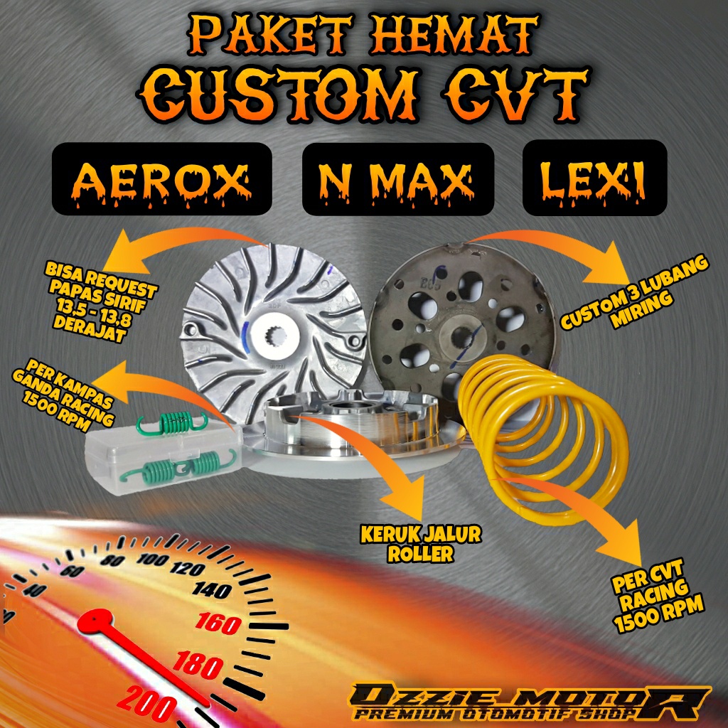 PAKET KIRIAN UPGRADE CVT/CUSTOM CVT NMAX AEROX LEXI