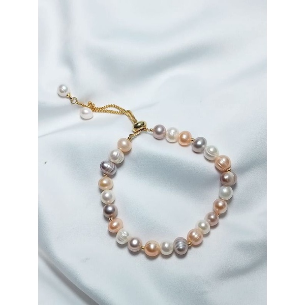 Gelang Mutiara Lombok / Mutiara Air Tawar/ Original