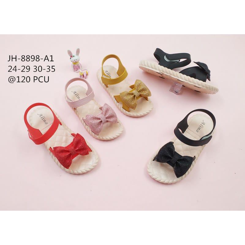 Sandal Anak Perempuan Jelly Tali Velcro Pita Glitter Breslin Winola Collection WNL 8898-A4