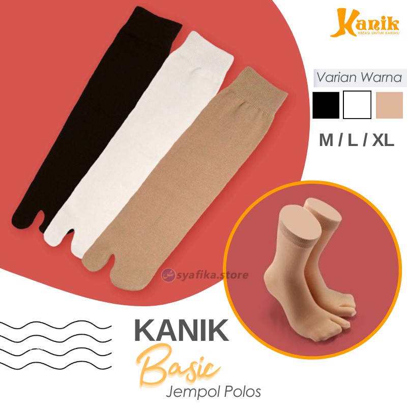 KAOS KAKI KANIK BASIC JEMPOL POLOS Ukuran M / L / XL