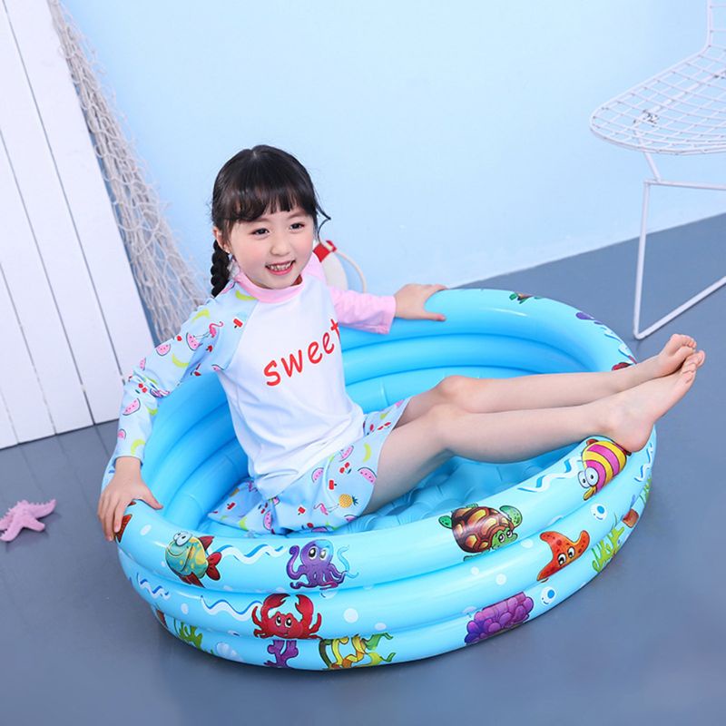 Mary 1 Set Kolam Renang Bayi / Anak Bentuk Bulat Inflatable Untuk Musim Panas