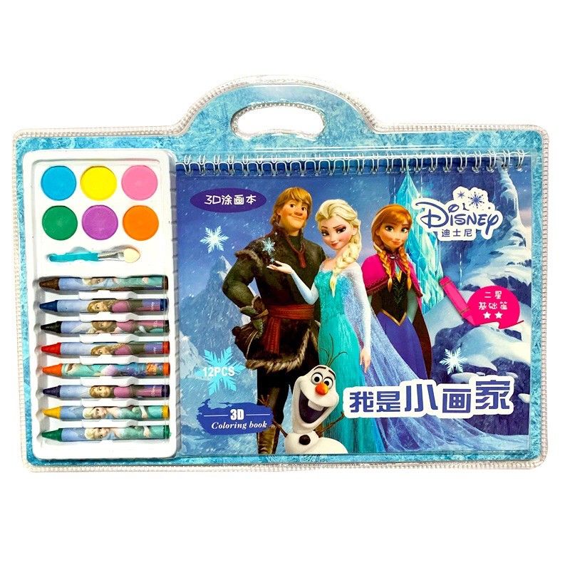 

Buku Mewarnai Anak / Buku gambar Crayon Set Mewarnai Disney anak anak kualitas Premium