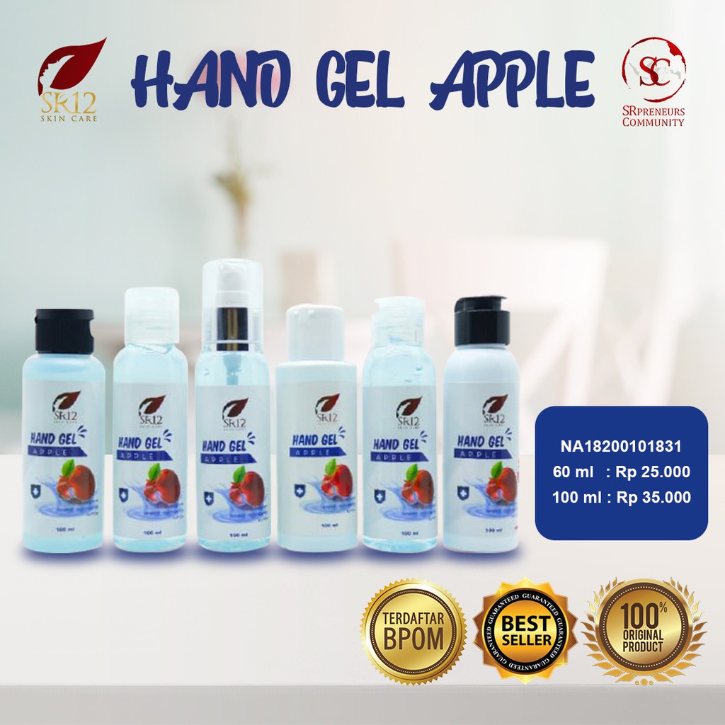 SR12 PAKET AMBYAR EKONOMIS HAND SANITIZER GEL APPLE