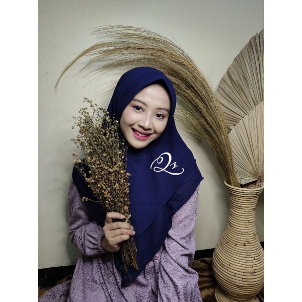 Khimar 2 layer ceruty babydoll