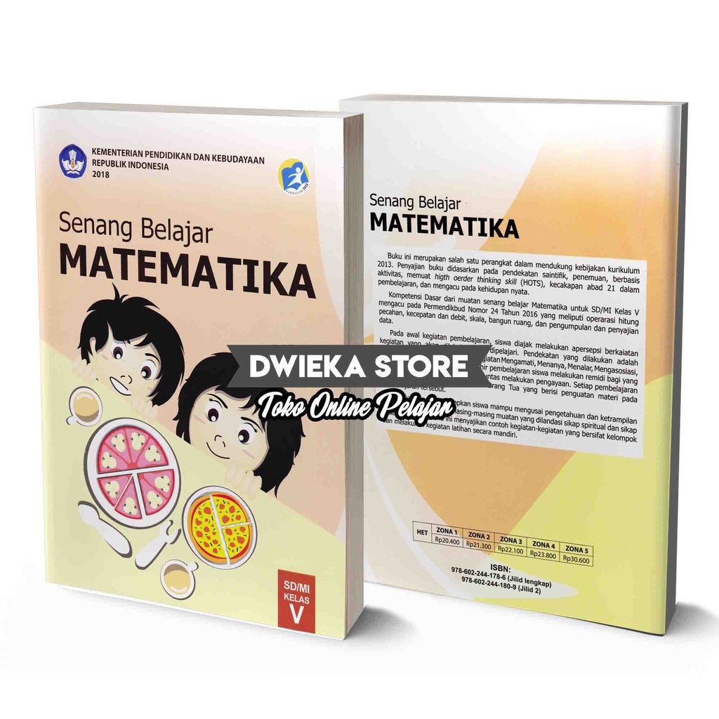 Buku Matematika Kelas 5 Sd Kurikulum 2013 Senang Belajar Matematika Shopee Indonesia