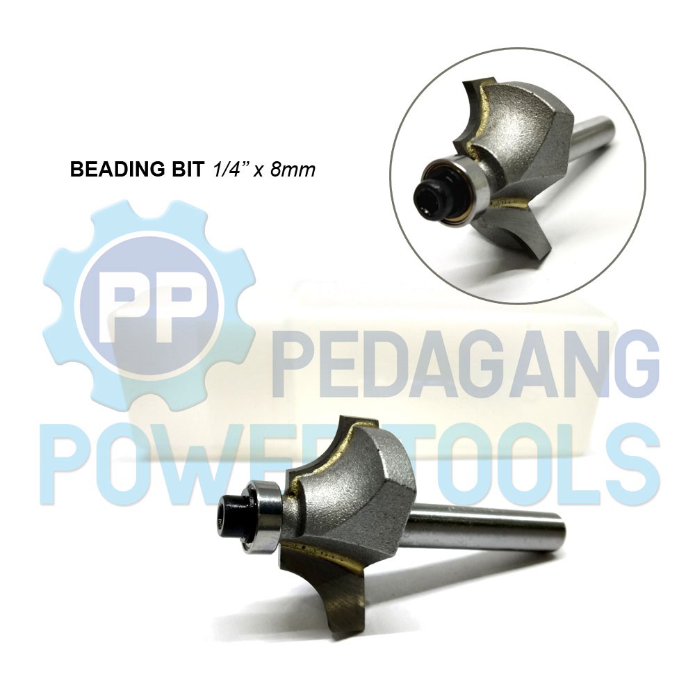 MATA BEADING BIT 8 MM MESIN PROFIL KAYU WOOD TRIMMER ROUTER BIT