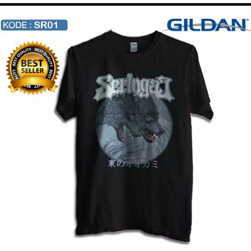 Kaos seringai band tour japan 2019 merek gildan sr01c