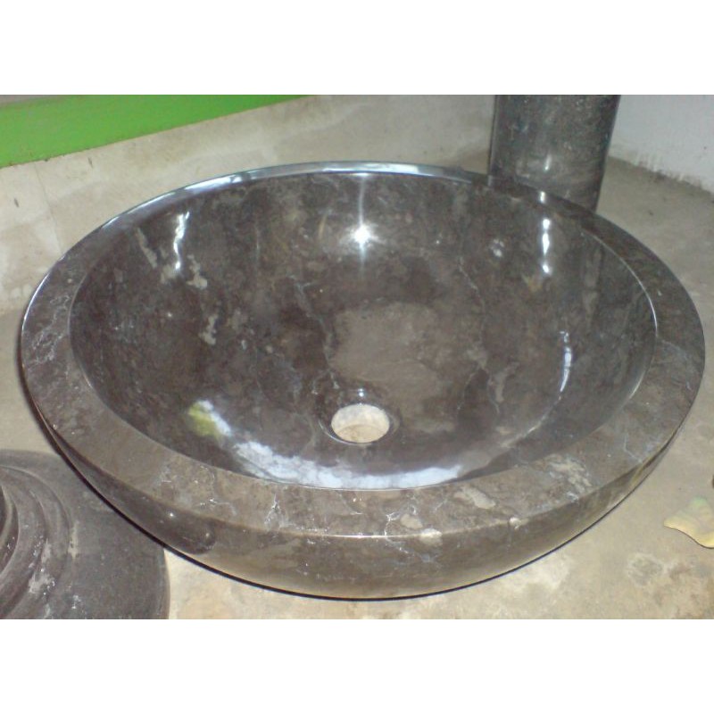 Wastafel Batu Marmer Hitam