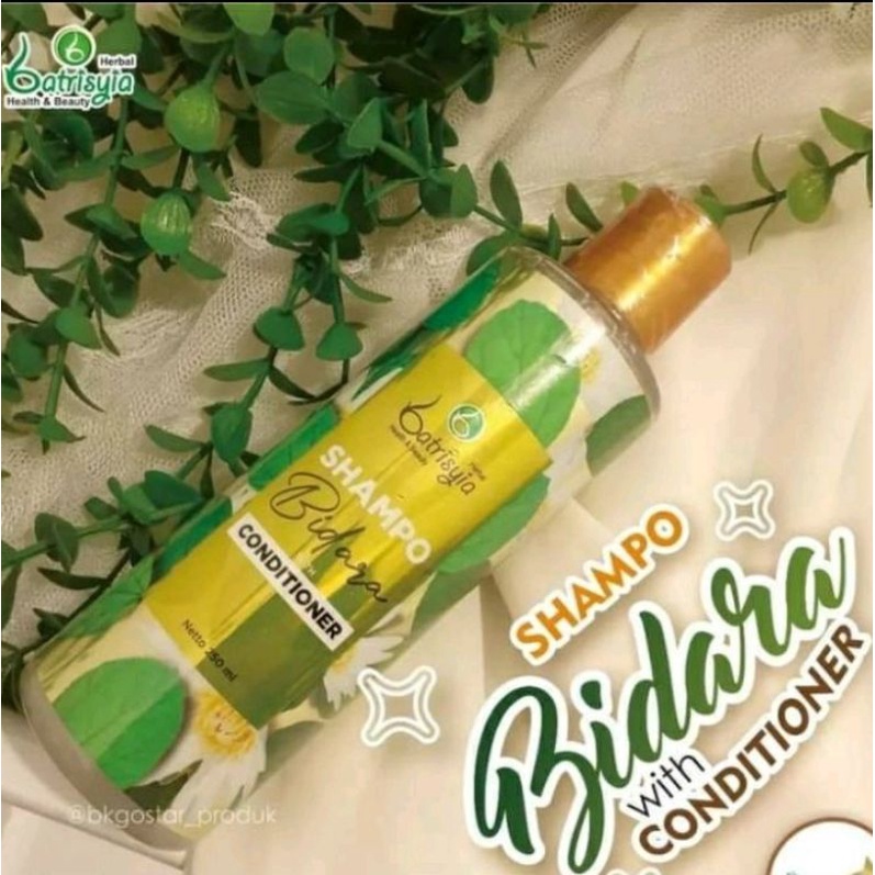 Batrisyia Herbal shampo bidara with Condisioner 250ml untuk perawatan rambut rontok dan berketombe