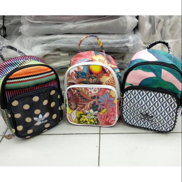 Tas ransel Adidas backpack bags Batik mini cnm cewek wanita anak fashion