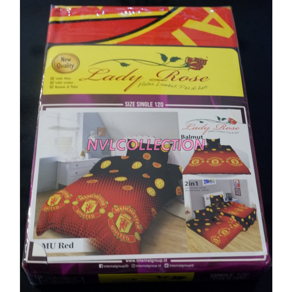 Sprei Lady Rose Single 120x200 MU RED