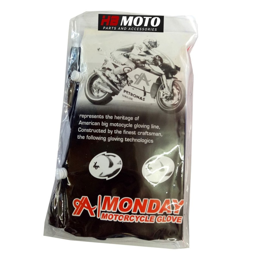 Sarung Tangan Motor Monday Half Finger/Sarung Tangan Motor Murah/Motorcycle Glove/Bikers Gloves