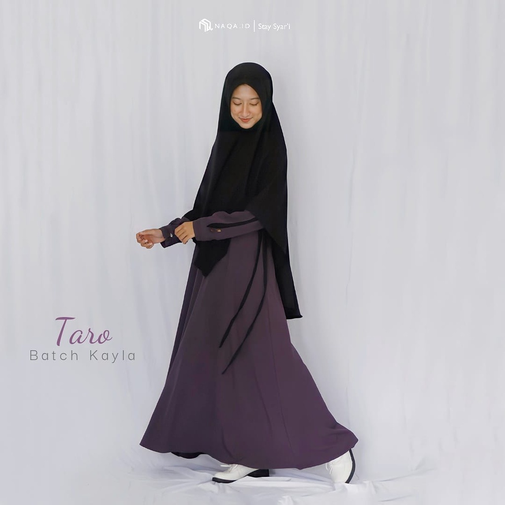 Gamis Set Khimar Batch Kayla - Taro | Original (Maretta Series)