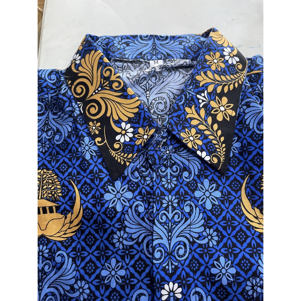 Kemeja Korpri BARU Pria (Kerah Hitam) - Baju Korpri PNS - Kemeja Korpri Terbaru - Batik Korpri