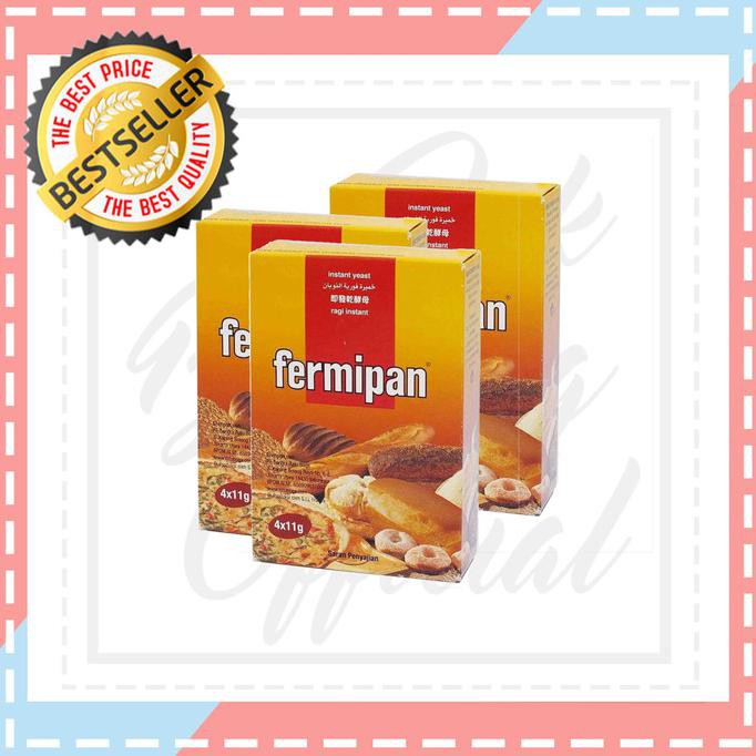 

Fermipan | Ragi Instan | 4 x 11 Gr TERBARU Kode 1047