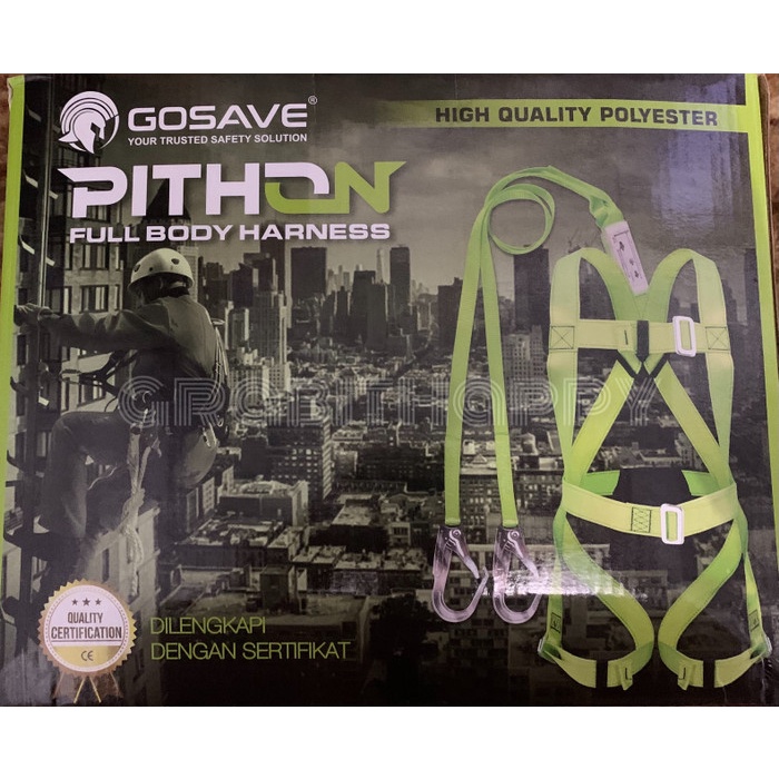 PITHON FULL BODY HARNESS DOUBLE BIG HOOK - GOSAVE