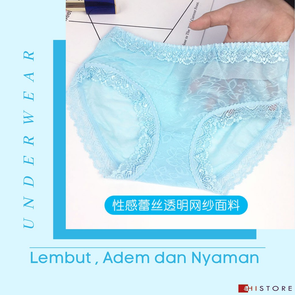 [HI]CELANA DALAM RENDA UNDERWEAR UNDIES CD WANITA 25cm x 18cm Art 353