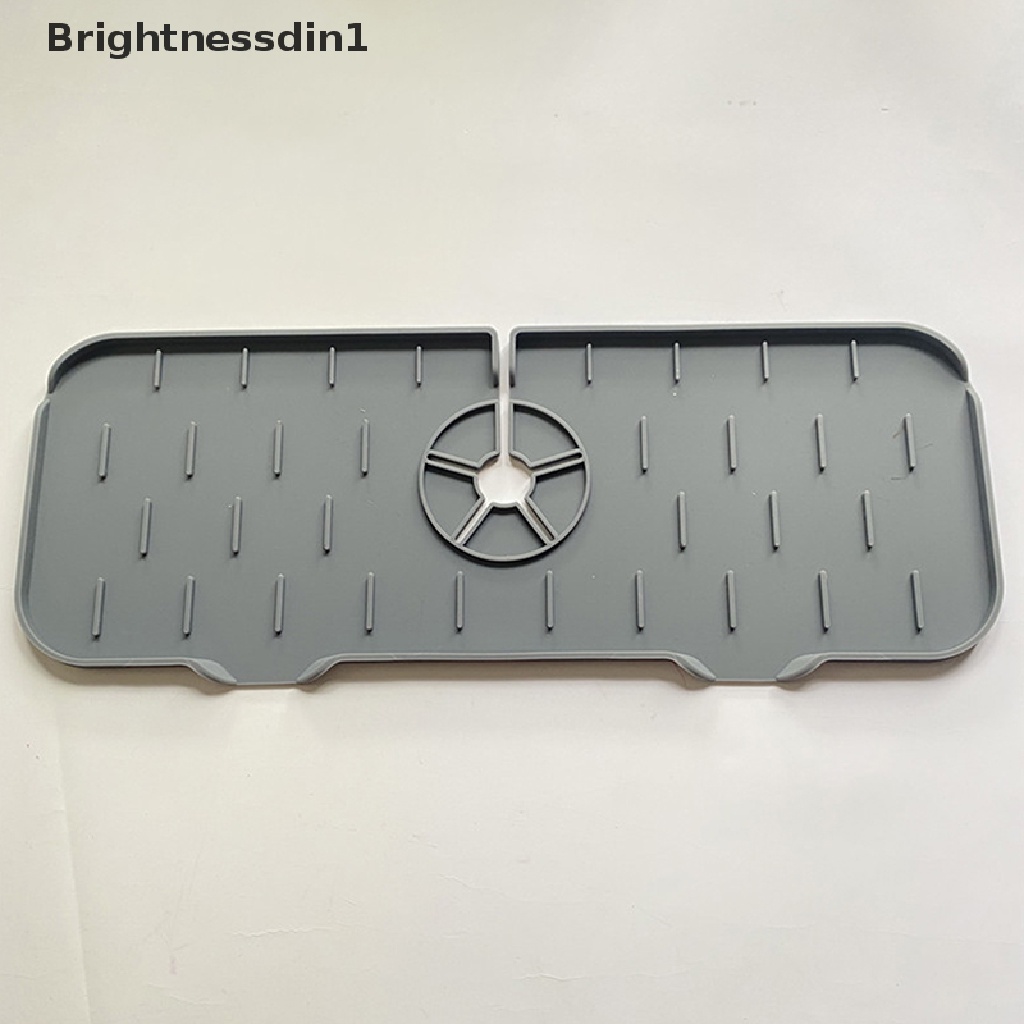 (Brightnessdin1) Pad / Mat Pengering Keran Air Bahan Silikon Untuk Perlengkapan Dapur