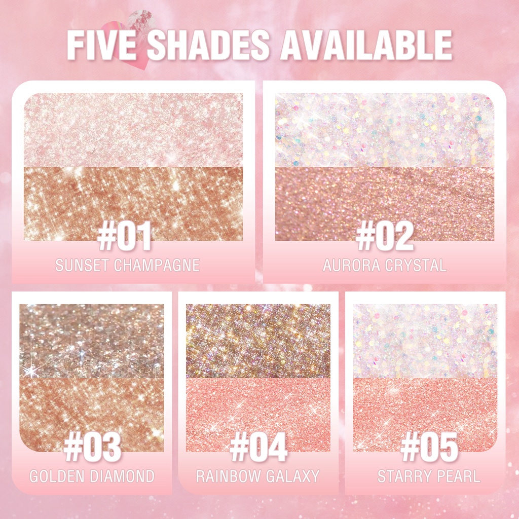 (READY &amp; ORI) Pink Flash Pinkflash 2 in 1 All Glow Liquid Eyeshadow PF E18